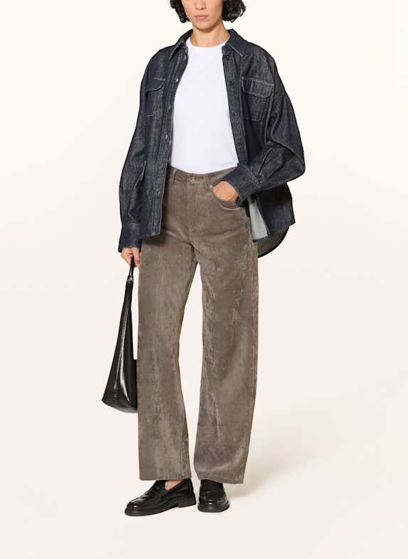 DRYKORN Marlenehose MEDLEY aus Cord DUNKELGRAU