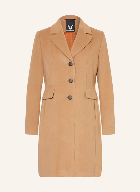 FUCHS SCHMITT Vlněný kabát VELBLOUDÍ