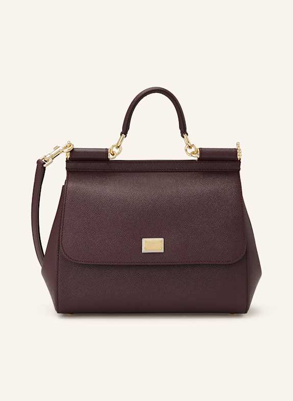 DOLCE & GABBANA Handtasche SICILY LARGE DUNKELROT