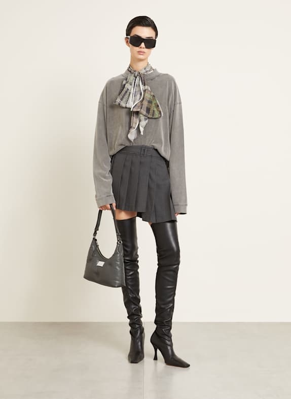 Maison Margiela Beuteltasche GLAM SLAM HOBO SMALL DUNKELGRAU