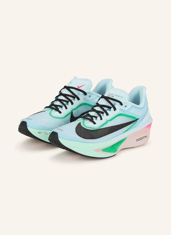 Nike Buty do biegania ZOOM FLY 6 JASNONIEBIESKI/ MIĘTOWY/ MOCNORÓŻOWY