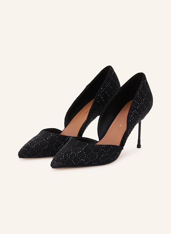 KURT GEIGER Pumps BOND 90 mit Schmucksteinen SCHWARZ