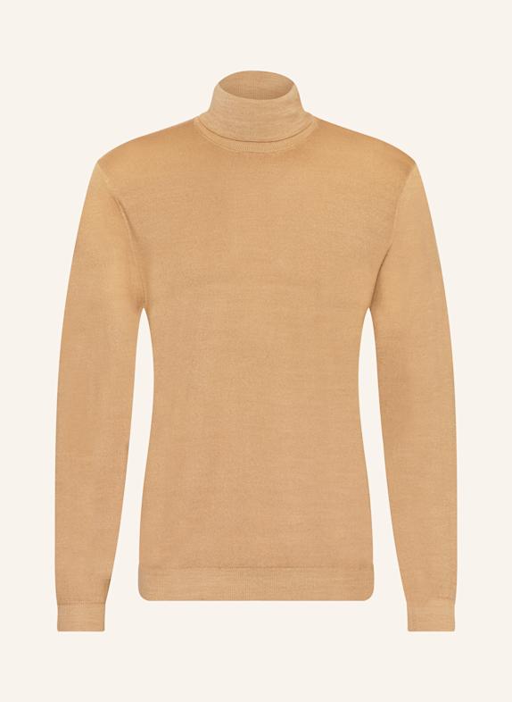 pierre cardin Rollkragenpullover HELLBRAUN