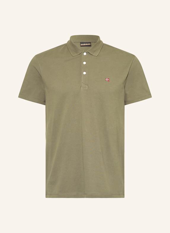 NAPAPIJRI Piqué polo shirt EALIS OLIVE
