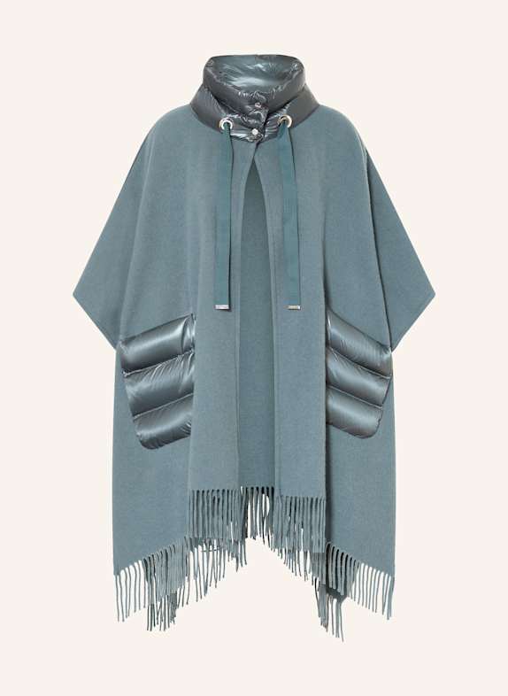HERNO Cape en duvet BLEU GRIS