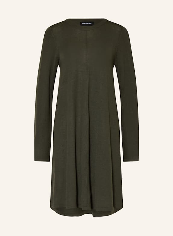 REPEAT Strickkleid KHAKI