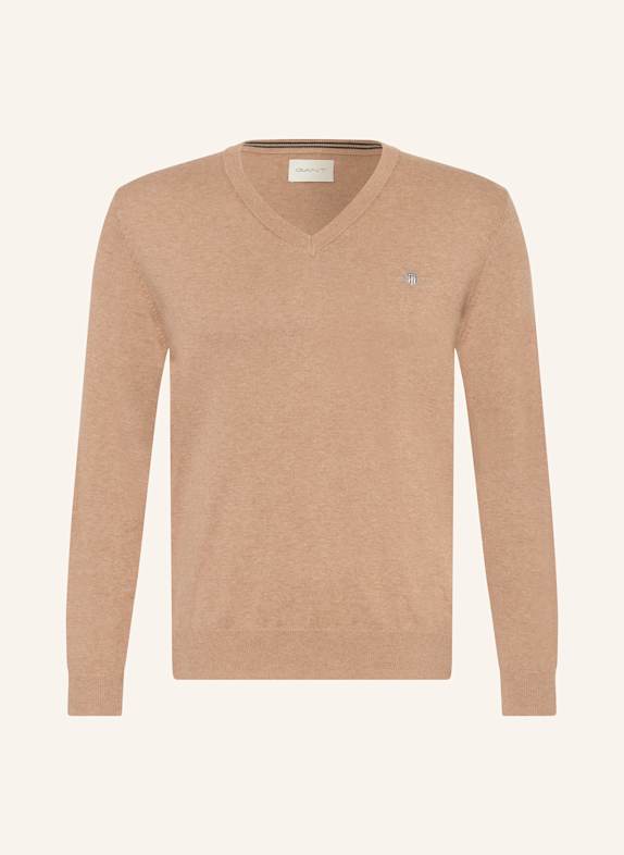 GANT Pullover HELLBRAUN