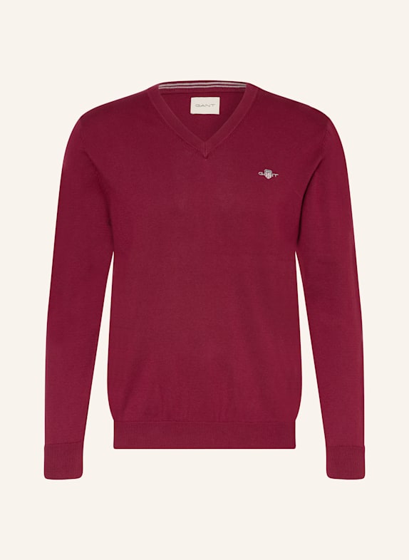 GANT Pullover DUNKELROT
