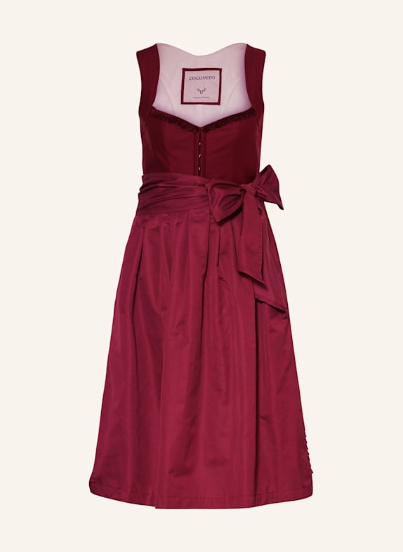 CocoVero Dirndl ANNELIE ROUGE FONCÉ