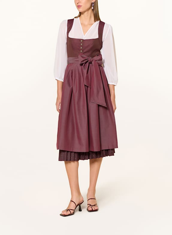 CocoVero Dirndl HEDI ROUGE FONCÉ