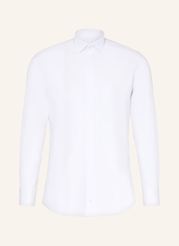 WILVORST Smoking-Hemd Body Fit  WEISS