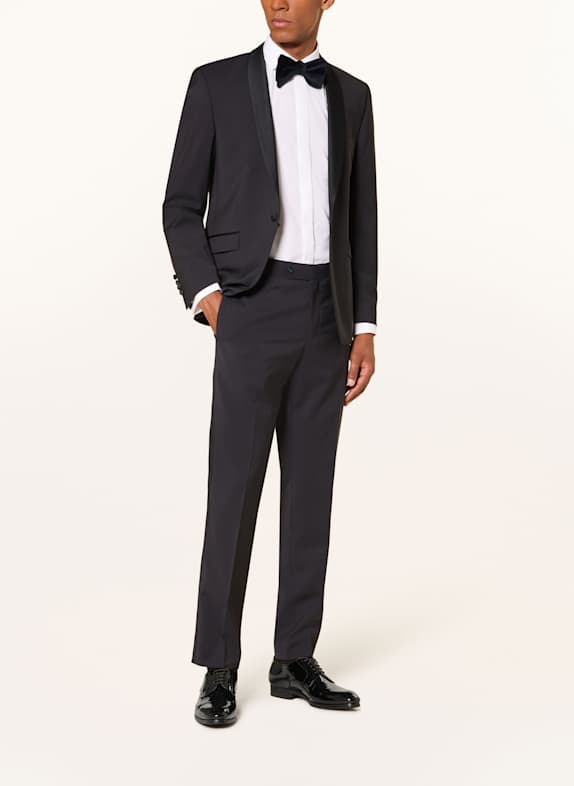 WILVORST Smokingbroek slim fit met galonstrepen DONKERBLAUW