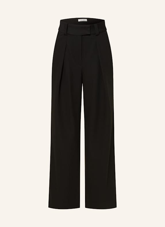 IVY OAK Wide leg trousers PEONY ROSE BLACK