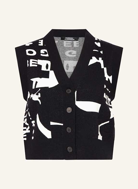 J.LINDEBERG Knit vest BLACK/ WHITE
