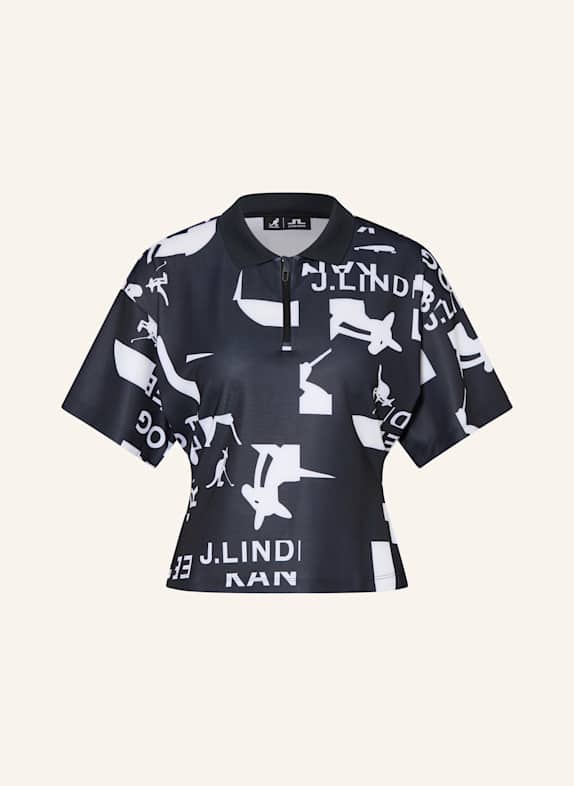 J.LINDEBERG Performance polo shirt BLACK/ WHITE