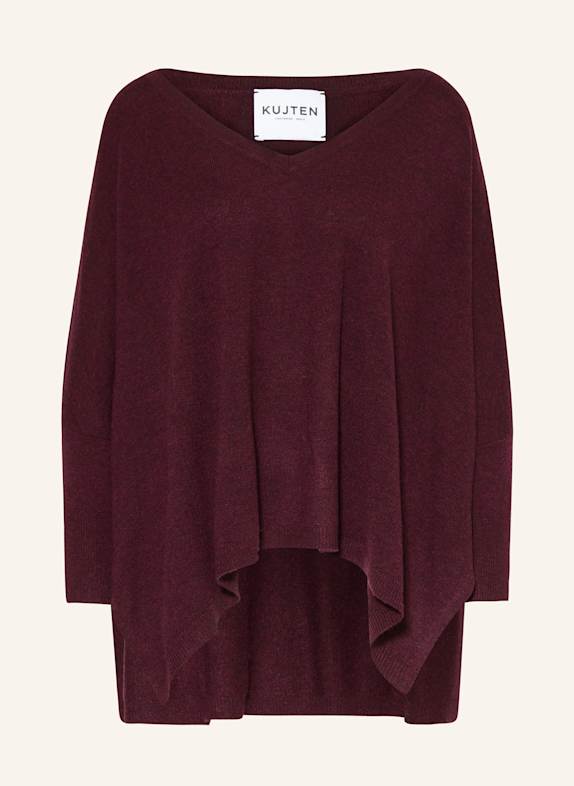 KUJTEN Cashmere-Pullover MINIE DUNKELROT