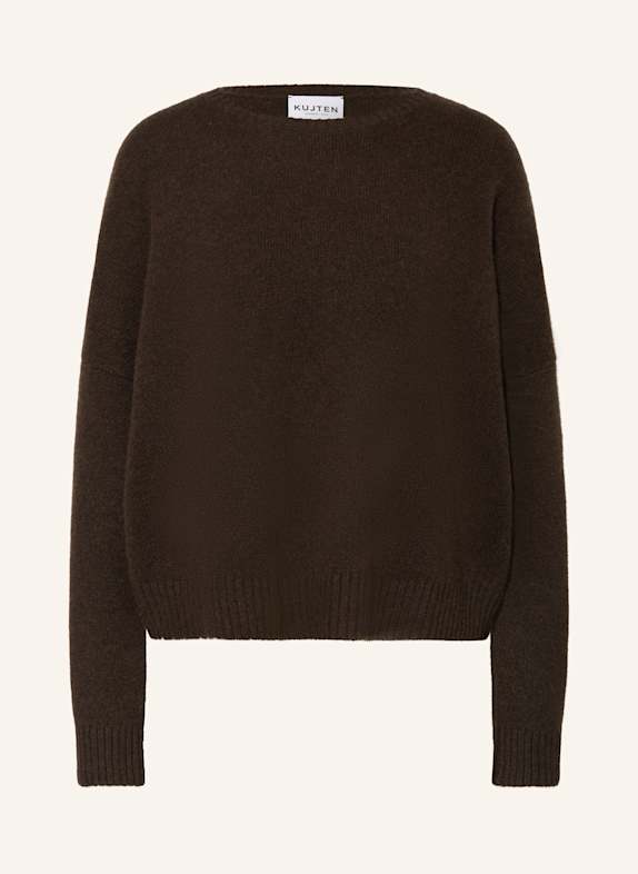 KUJTEN Cashmere-Pullover AMELIE DUNKELBRAUN