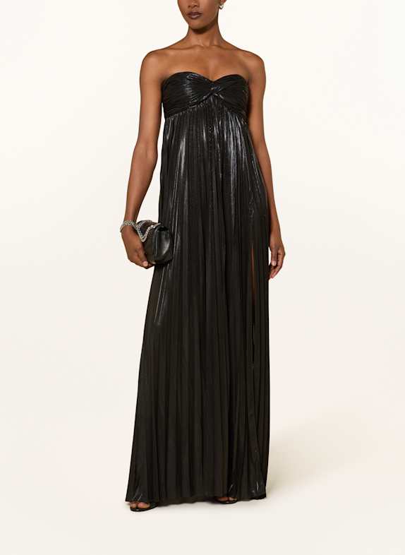 RETROFÊTE Plisseekleid ZOA SCHWARZ