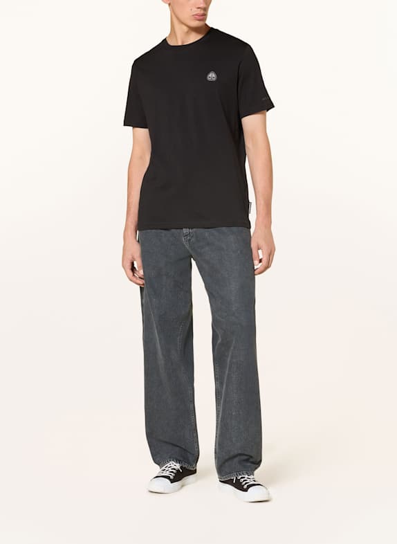 MOOSE KNUCKLES T-shirt CRESCENT ZWART