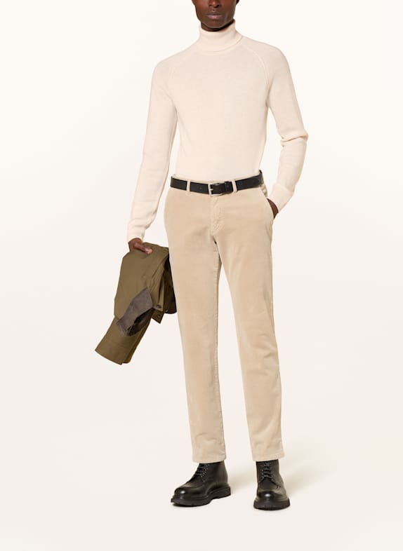 PAUL Trui met col van kasjmier BEIGE