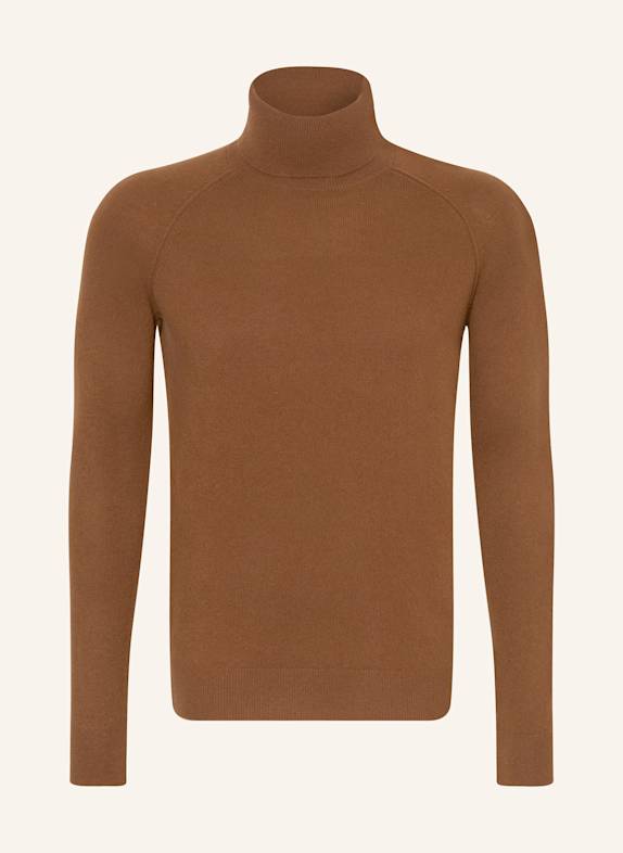 PAUL Rollkragenpullover aus Cashmere COGNAC
