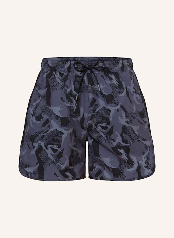 HUGO Badeshorts JOSE SCHWARZ/ GRAU/ DUNKELGRAU