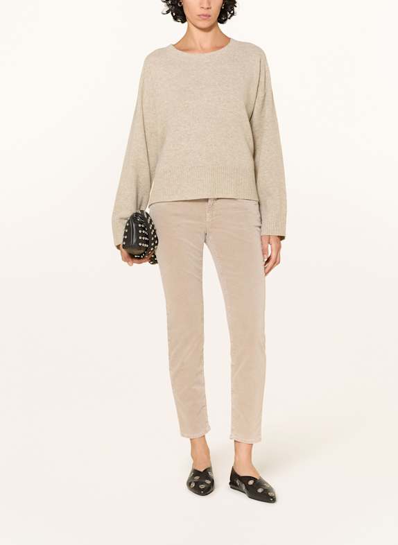 CLOSED 7/8-Hose BAKER aus Samt BEIGE