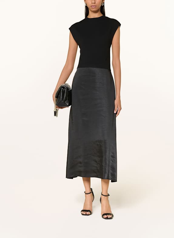 BOSS Kleid FERDOLINI im Materialmix SCHWARZ