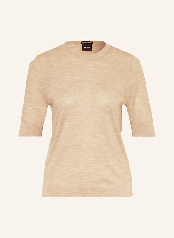 BOSS Strickshirt FARBELLA CREME