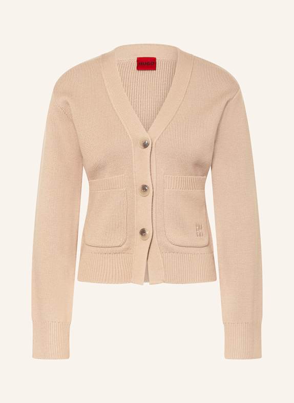 HUGO Strickjacke SELOSINA BEIGE