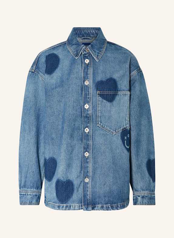 HUGO BLUE Jeans-Overshirt GARESA BLAU