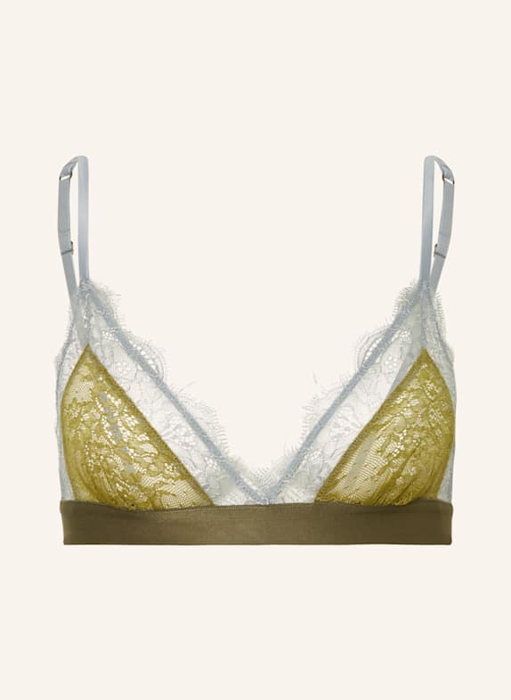 LOVE Stories Triangle bra LOVE LACE OLIVE/ LIGHT BLUE