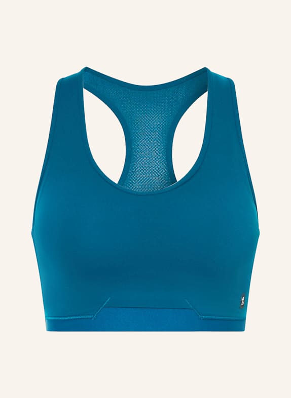 On TRAIN sports bra with mesh DARK BLUE