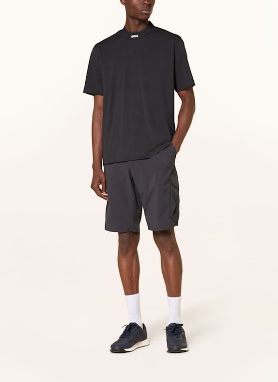 BOSS T-Shirt COLLAR ZONE DUNKELBLAU