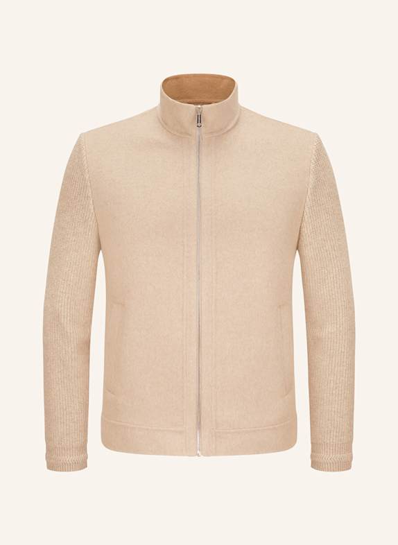 MILESTONE Jacke MSKENNEDY im Materialmix HELLBRAUN