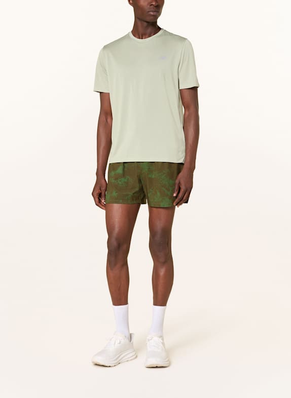 new balance 2-in-1 hardloopshort RC PRINTED SHORT 5" GROEN