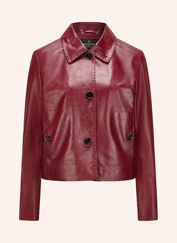 MILESTONE Lederjacke MSDALILA DUNKELROT