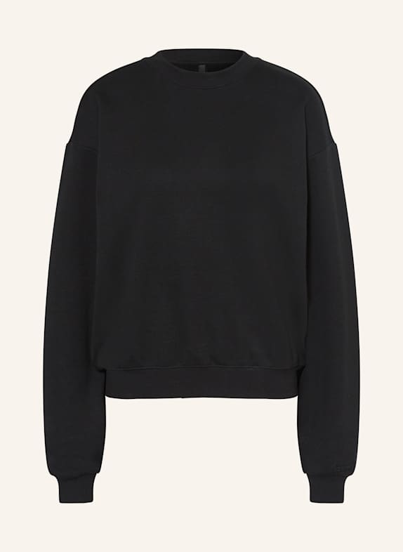 SKIMS Pohodlná domácí mikina COTTON FLEECE onyx onyx