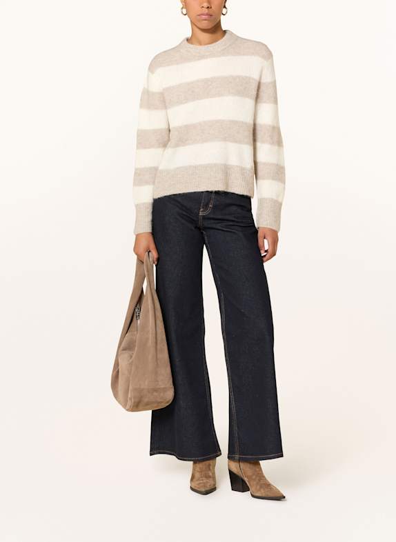 MOS MOSH Pullover MMAIDY med alpaka BEIGE / ECRU