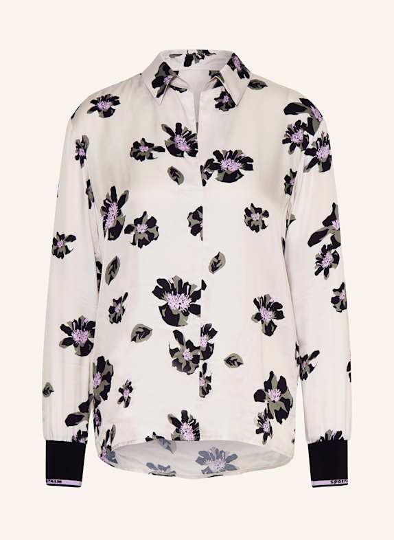 SPORTALM Blusenshirt HELLGRAU/ SCHWARZ/ ROSA