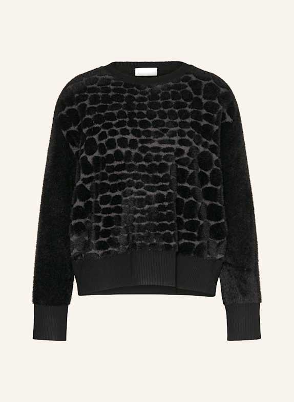 SPORTALM Kunstpelz-Pullover OLIDA SCHWARZ/ GRAU