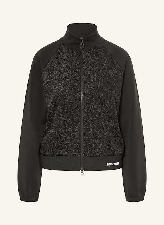 SPORTALM Jerseyjacke mit Glitzergarn SCHWARZ