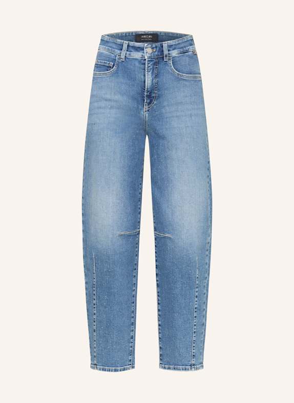 MARC CAIN RUMA mom jeans with decorative gems 353 blue denim