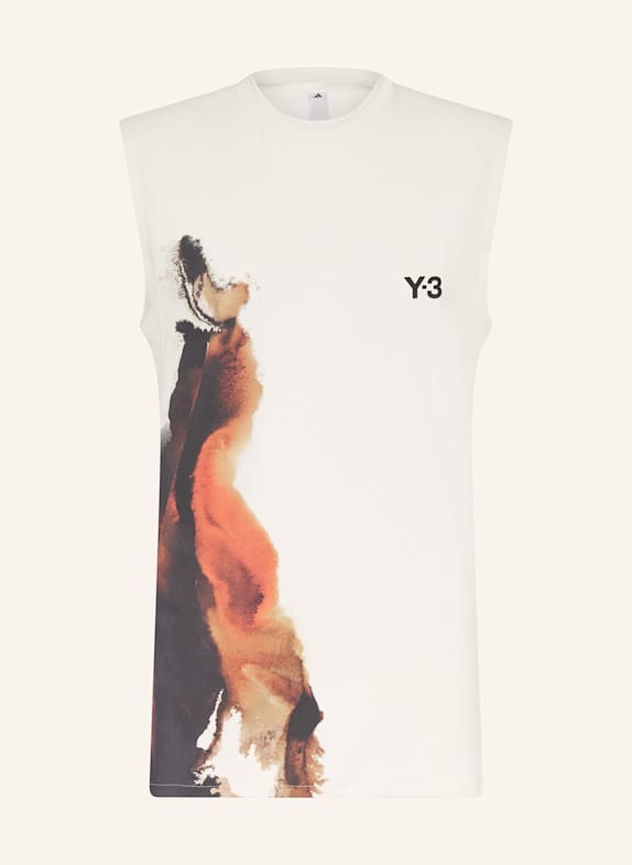 Y-3 Tanktop Y-3 TENNIS PRO CREME / ORANGE / DUNKELBRAUN