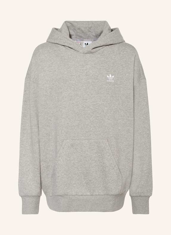 adidas Originals Bluza z kapturem LOOSE HOODIE FLEECE SZARY