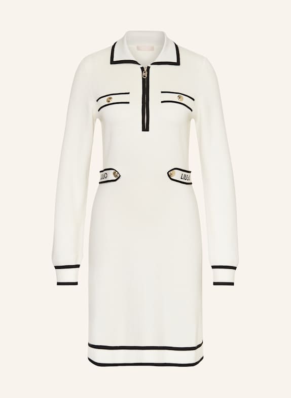 LIU JO robe en maille ÉCRU/ NOIR