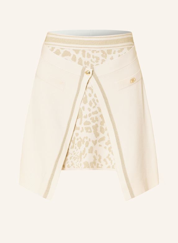 LIU JO Rock mit Glitzergarn CREME/ BEIGE/ GOLD