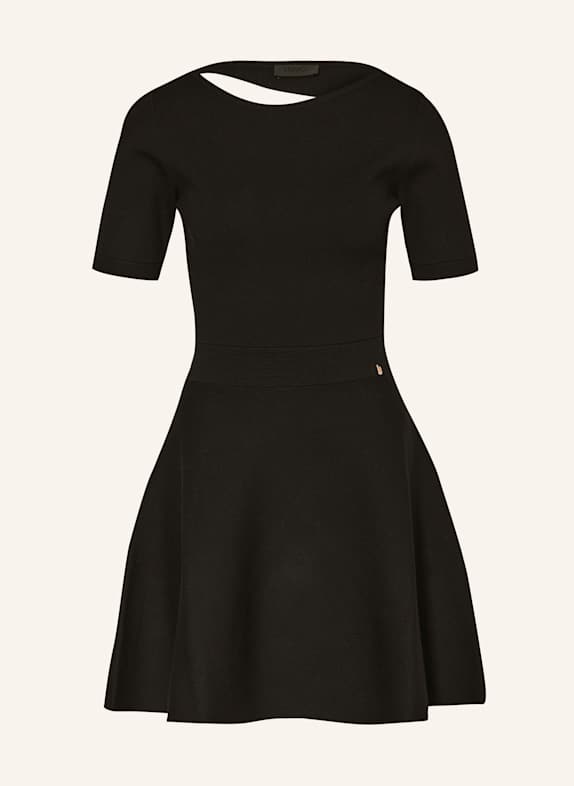 LIU JO Robe en maille avec découpes NOIR
