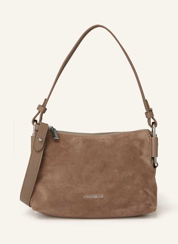 COCCINELLE Schultertasche HELLBRAUN