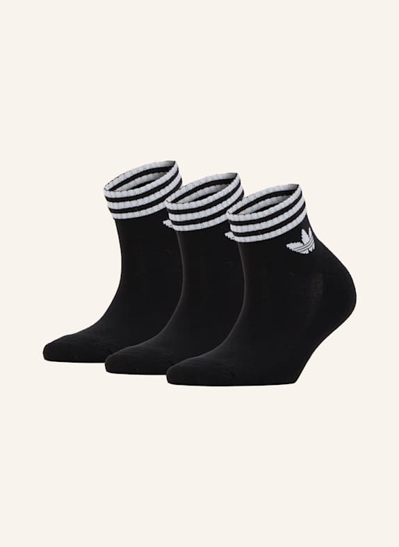 adidas Originals 3er-Pack Socken 3-STREIFEN CREW BLACK/BLACK/BLACK